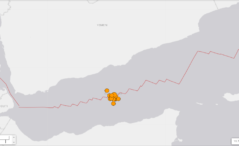 بلغت قوة إحداها 5.9 على مقياس ريختر.. سلسلة زلزال متفاوتة القوة تضرب منطقة خليج عدن ولا أضرار