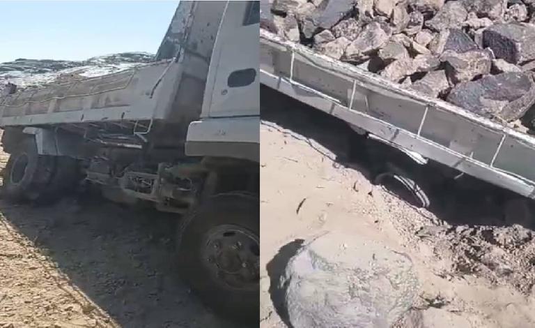 انفجار لغم حوثي في مركبة مدنية تحمل أحجار في طريق قانية بين البيضاء ومأرب