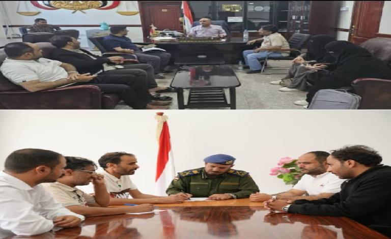 المخلافي ورقيب يطلّعان على نتائج زيارات فريق حقوقي للسجون ومراكز الاحتجاز بمأرب