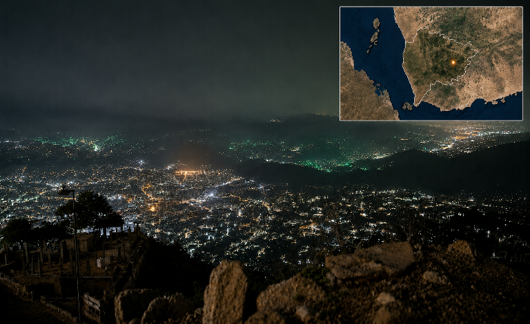 الحوثيون يطلقون صاروخين من مواقع تمركزهم شرق تعز باتجاه البحر الأحمر